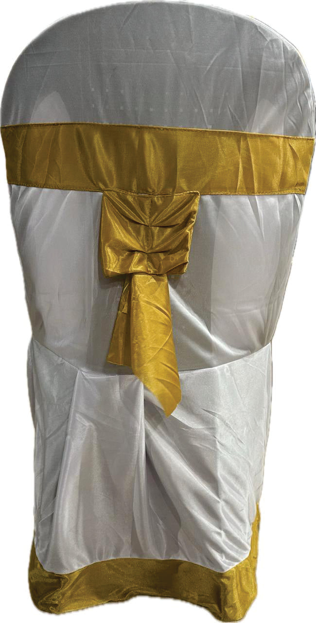 Chair Cover Armless Plastic Chair with Bow Fixed Code CCPB-01