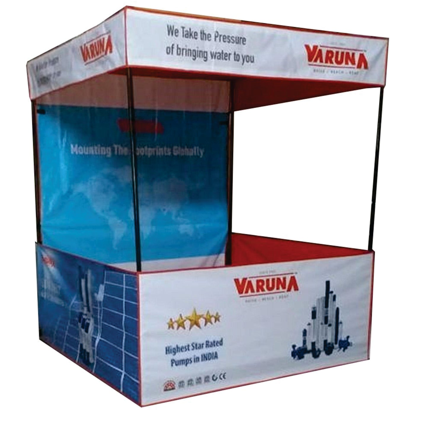 Promotional Canopy Tent - Demo Tent with Print Size in Feet 6' X 6' X 7' Rs 2850
