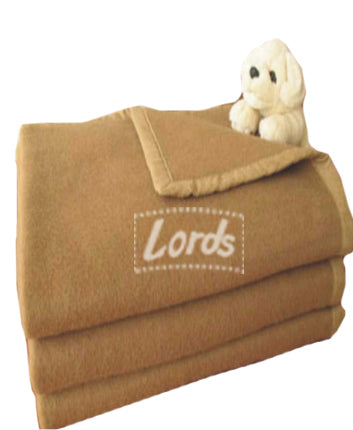 Camel Blanket Woolen Single Bed Four Side Polyester Border