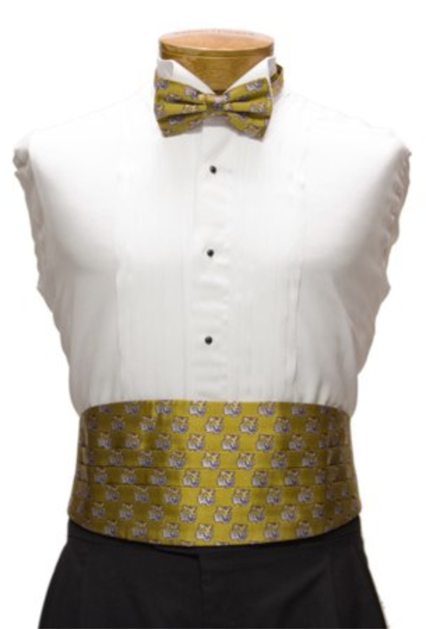 Cummerbund and Bow Tie Heavy Poly Silk Fabric CB-06