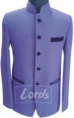 Coat Indo Western Lavender With Black Trimming MB-60