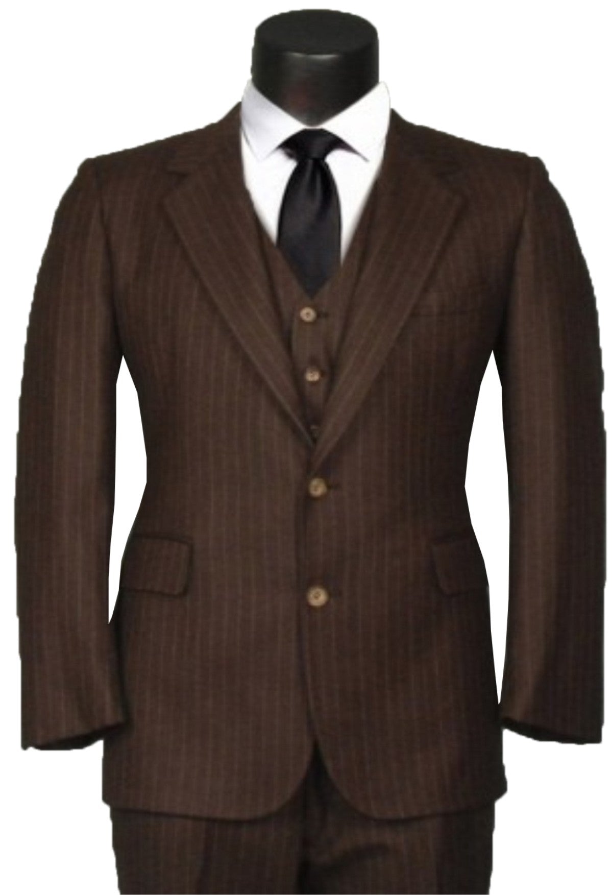 Suit Men's Formal Three Piece Blazer, Trouser, Waist Coat, Shirt & Neck Tie.