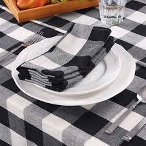 Napkin Gaberdine check Blended NK-21