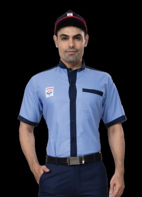 HP CLUB – Complete Uniform Set. shirt Blue Check with Navy Blue Trouser & P-Cap