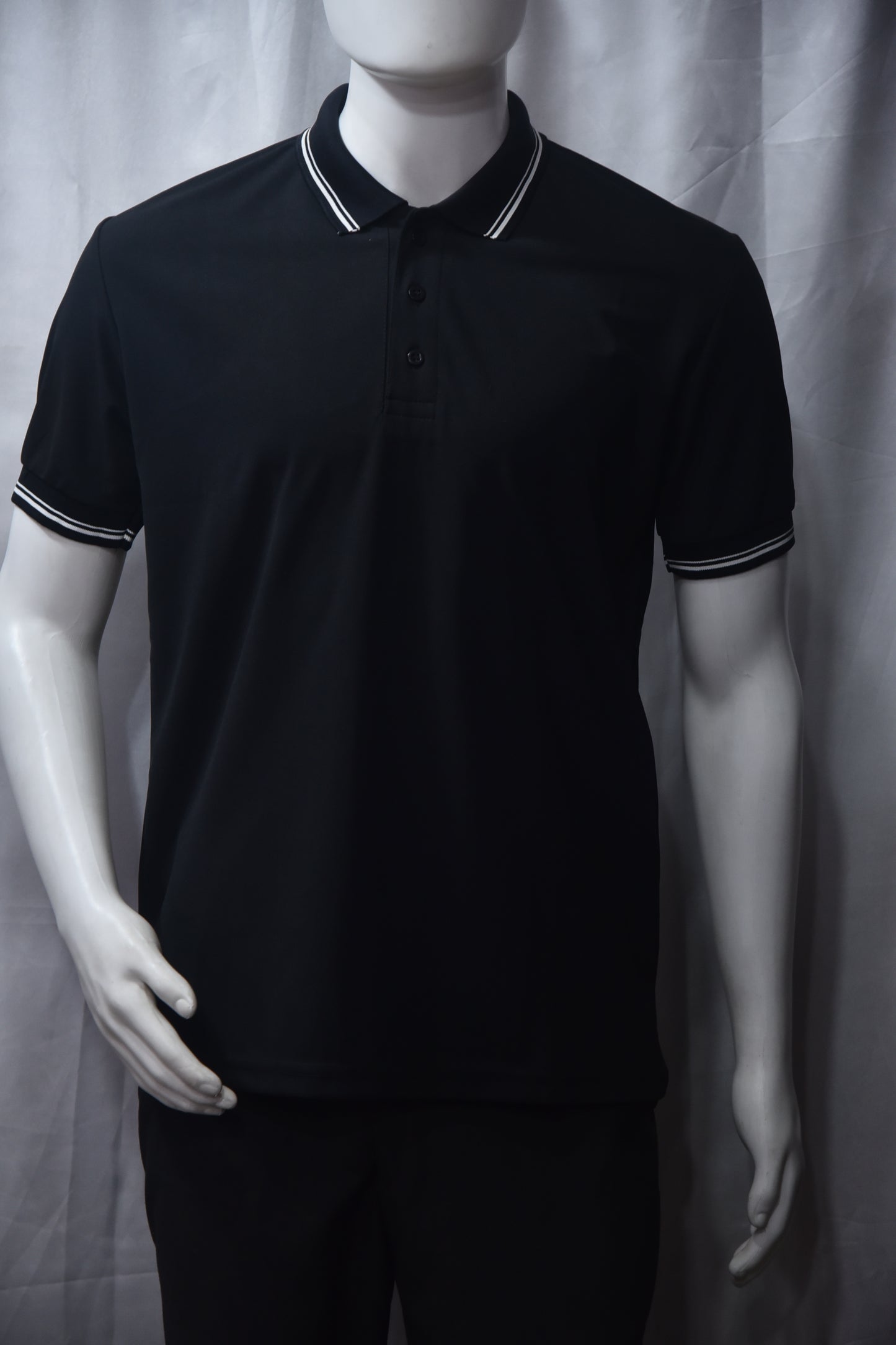 SAP Matty T-Shirt - Navy Blue with Double White Tipping - Rs. 199
