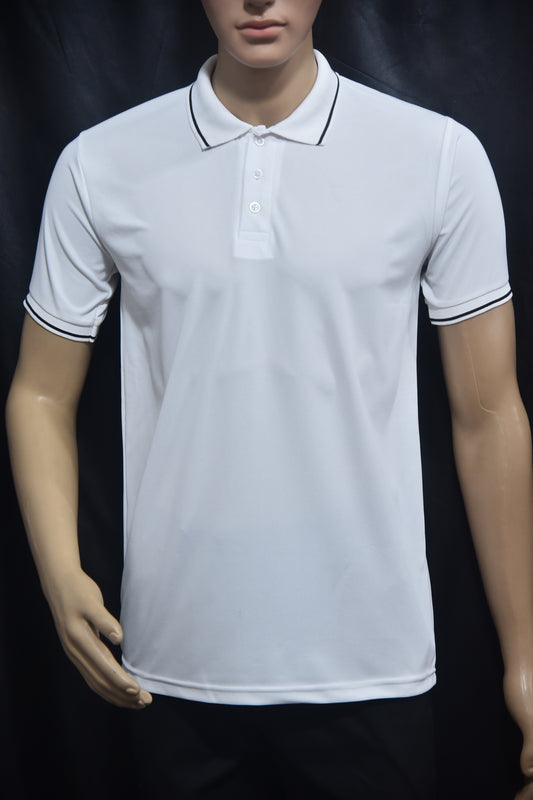 Tshirt White with Black Tipping. Premium T-Shirts – Sap Matti New Fusion Creations Rs 185