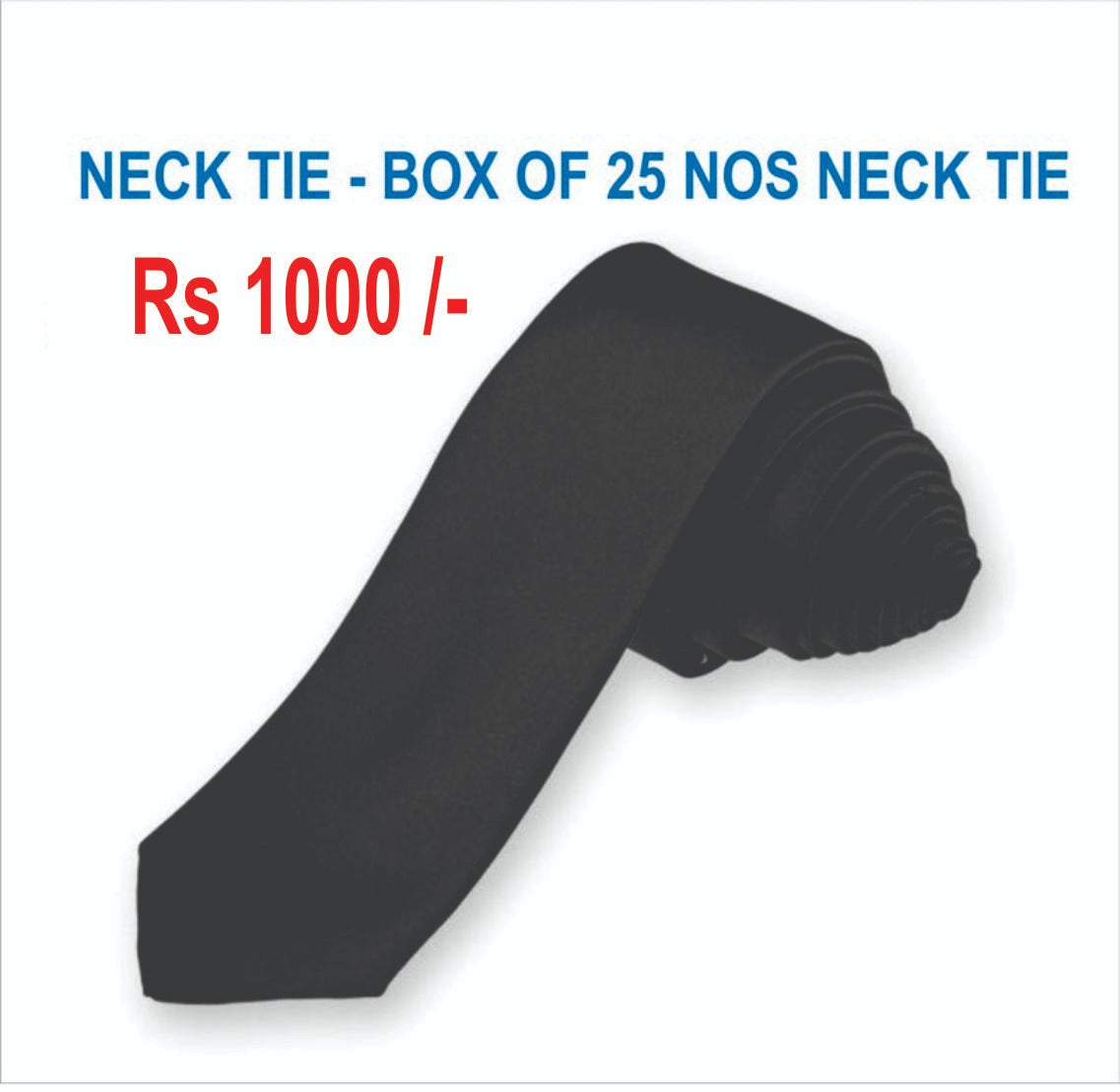 TIE 25 PIECES NECK TIE. 2.5" TIPS- STANDARD QUALITY SET OF 25 TIES FULL 56" LENGTH TWILL FABRICS