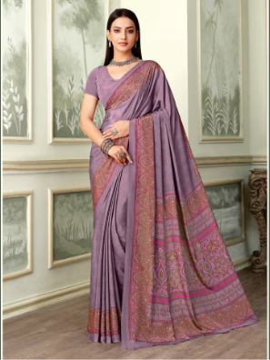 Saree Sari Luxury  Premium American Crape Georgette Design - 37501-D
