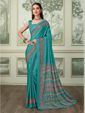 Saree Sari Luxury  Premium American Crape Georgette Design - 37503-D