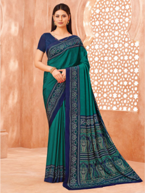 Saree Sari Luxury  Premium American Crape Georgette Design - 39002-C