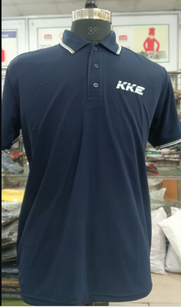 T-SHIRT SAP MATTY NAVY BLUE WITH TWO WHITE TIPPING STYLE NO SMTD-04 PRICE RS 199 Per Piece