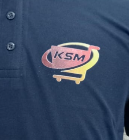 T-SHIRT SAP MATTY NAVY BLUE WITH TWO WHITE TIPPING STYLE NO SMTD-04 PRICE RS 199 Per Piece
