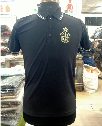 T-SHIRT SAP MATTY NAVY BLUE WITH TWO WHITE TIPPING STYLE NO SMTD-04 PRICE RS 199 Per Piece