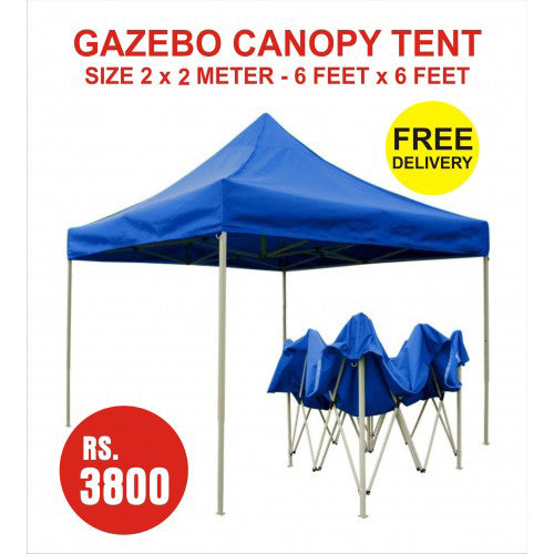 Gazebo Canopy Tent Blue Color GT-05 SIZE 2 METER X 2 METER RS 3500