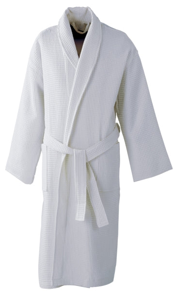 Bath Robe Made from Waffle Fabric