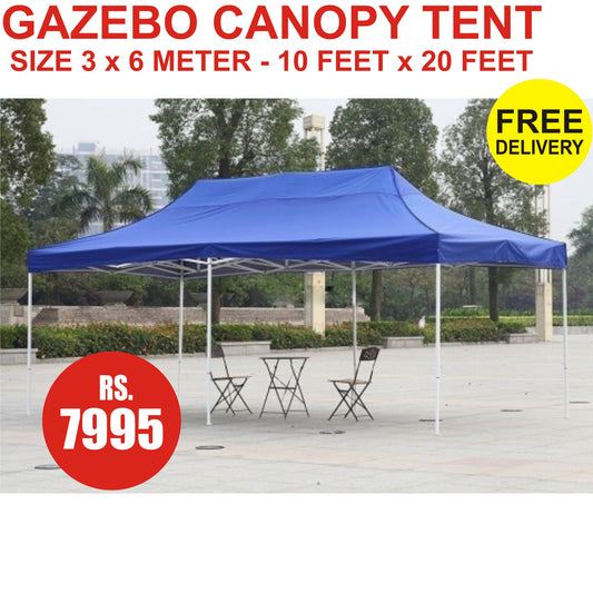 Gazebo Canopy Tent Blue Color GT-07 SIZE 3 METER X 6 METER RS 7200