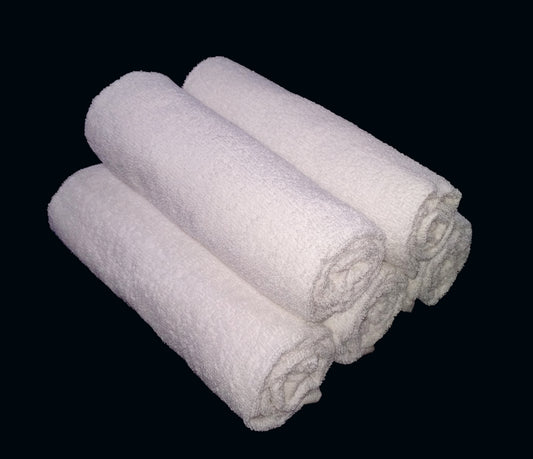 TOWEL WHITE LADIES CHILDREN SPA SIZE 20" x 40"  WEIGHT 200 GRAMS